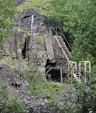 Two views of the Rogerley mine’s lower adit. Upper photo circa 1970, Greenbank photo archive. Lower photo 2010, J. GaWeardale landscape. J. Gajowniczek photo. jowniczek photo.