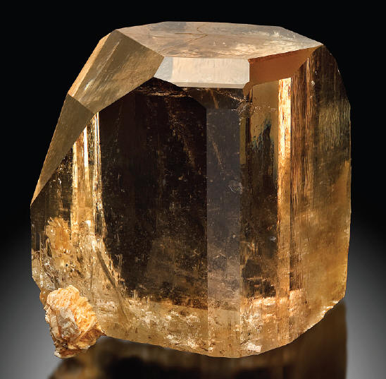 Topaz crystal from Sakangyi, 9 cm high. M. Weill collection. FMI-J. Elliott photo.