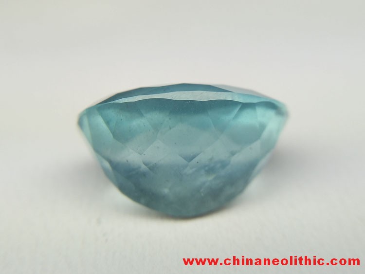 The blue color ultra large particle Aquamarine FACETED OVAL PENDANT Pendant Brooch inlaid,Aquamarine