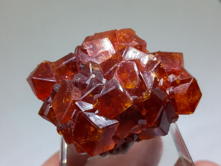 Orange red gem stone Fanta manganese aluminum garnet crystal gem stone raw ore mineral samples,Garnet