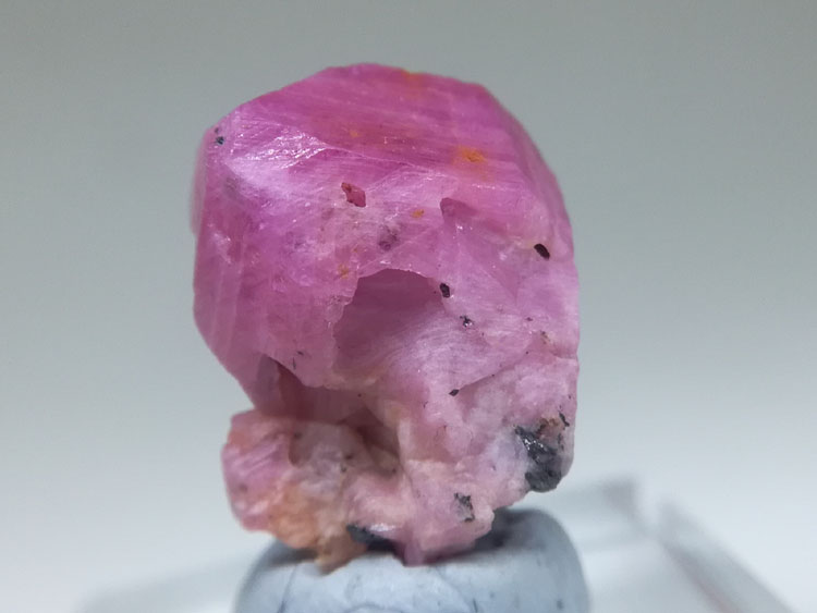Peach red ruby corundum mineral crystal stone ore raw wool specimens,Corundum