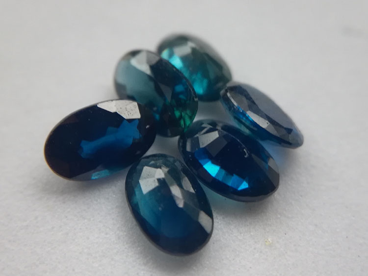 Fujian Mingxi sapphire blue corundum ring ring facet bare stone, the price advantage of origin!,Corundum