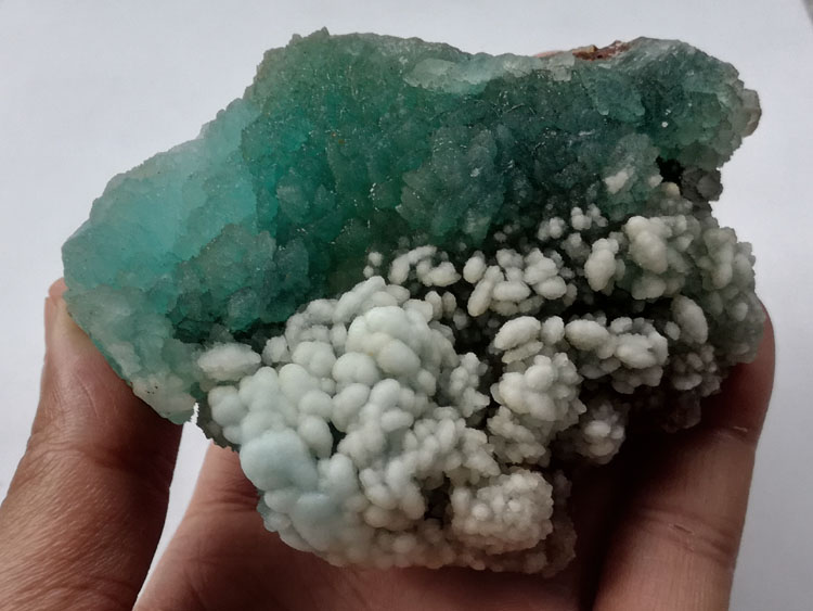 Rare white and blue two color Hemimorphite crystal paragenetic mineral specimens Crystal Gemstone ra,Hemimorphite