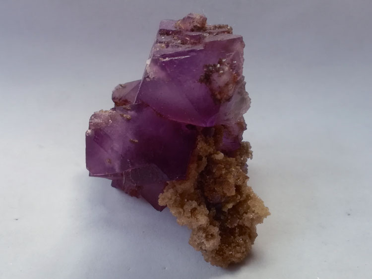 Octahedral Fluorite Crystal gems of dazzling purple-red mineral specimens from Inner Mongolia,Fluorite