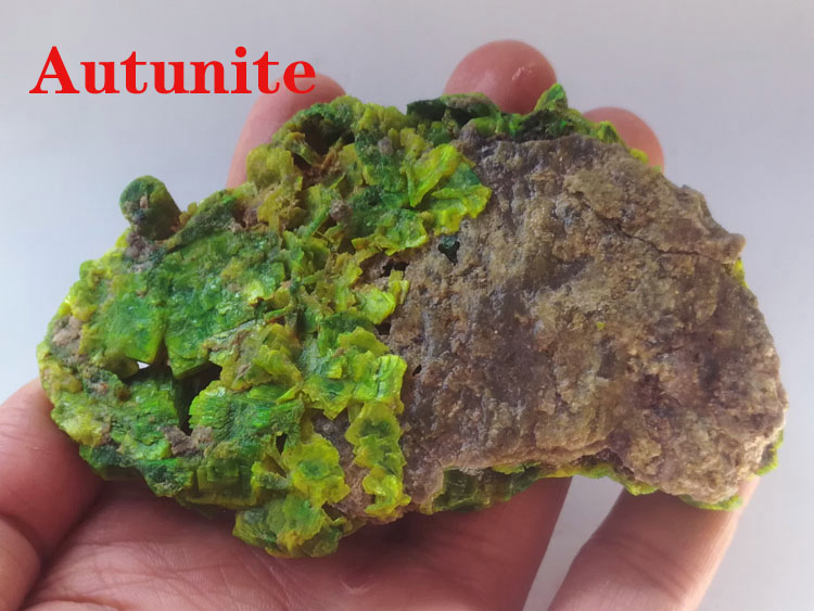 Autunite Large crystal Made in China Hunan Mineral specimens,Autunite