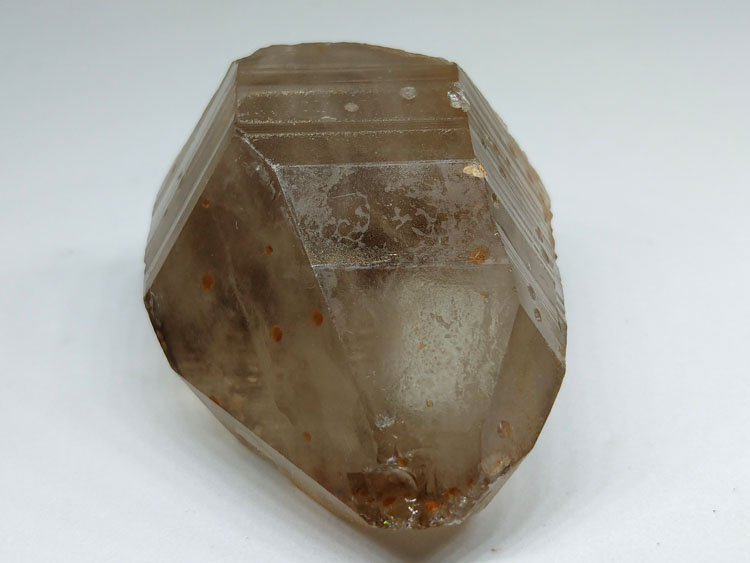 Orange manganese aluminum garnet smoke tea crystal mineral inclusions crystal specimens gem stone ,Garnet,Quartz