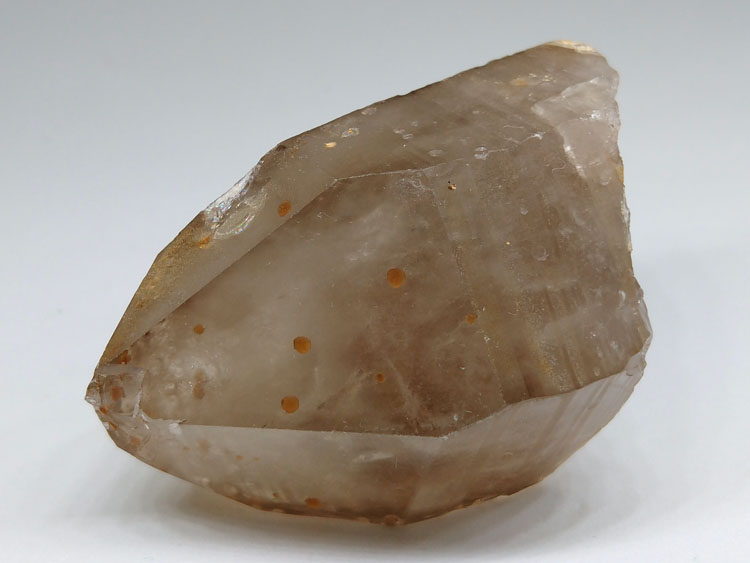 Orange manganese aluminum garnet smoke tea crystal mineral inclusions crystal specimens gem stone ,Garnet,Quartz