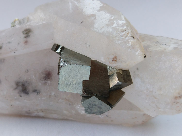 Pyrites,Quartz Mineral Specimens Mineral Crystals Gem Materials,Pyrites,Quartz