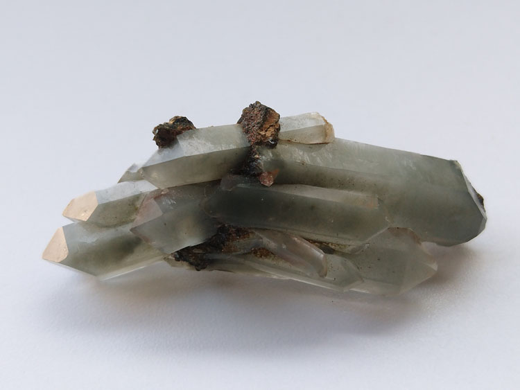 Green Quartz Crystal inclusions Epidote Mineral Specimens Mineral Crystals Gem Materials,Quartz,Epidote