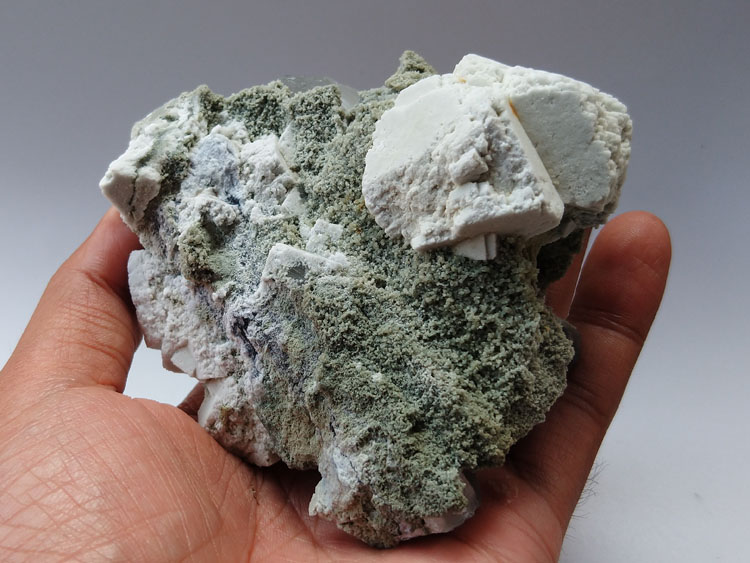 石英石棉交代的萤石假象矿物晶体标本宝石原石原矿观赏石,萤石