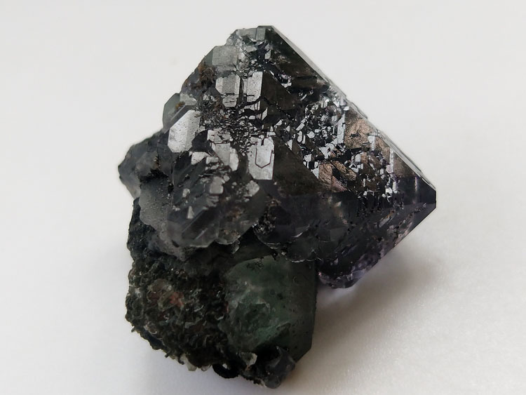 Blue green Fluorite octahedron Mineral Specimens Mineral Crystals Gem Materials,Fluorite