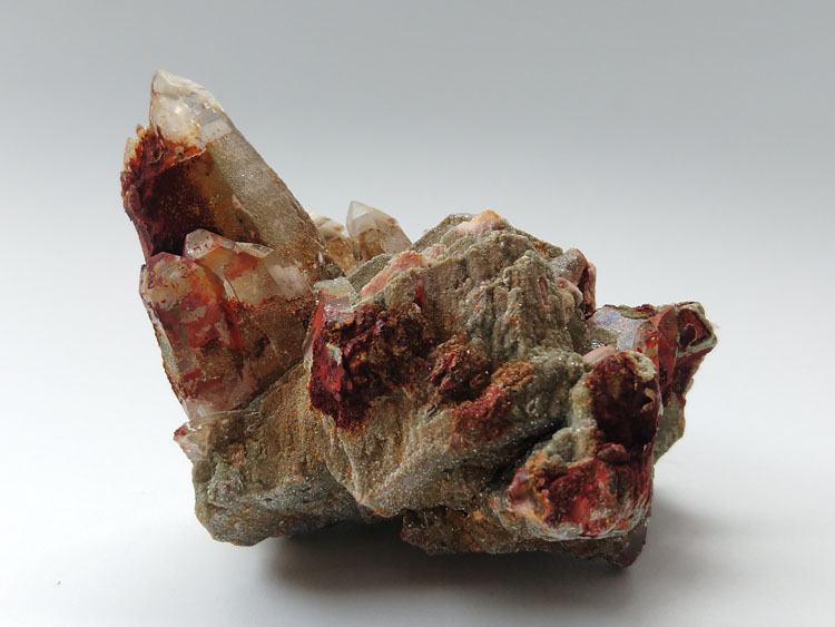 Hematite Smoky Quartz Orthoclase,Microcline,Plagioclase,Feldspar Mineral Specimen Crystal Gem,Quartz,Feldspar