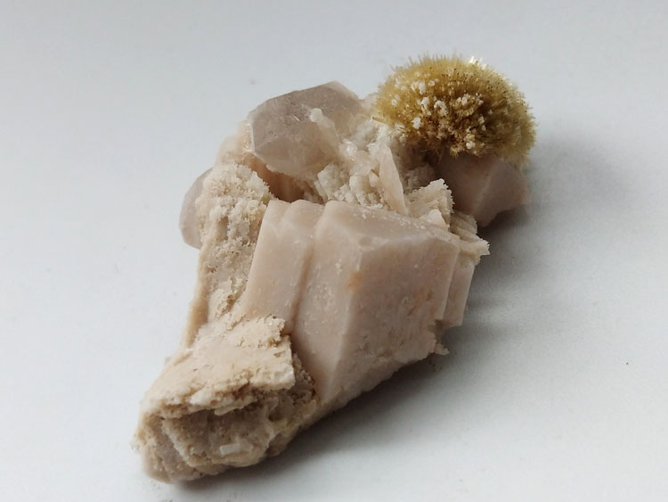 Unknown minerals Smoky Quartz Microcline,Plagioclase,Feldspar Mineral Specimen Crystal Gem,Quartz,Feldspar
