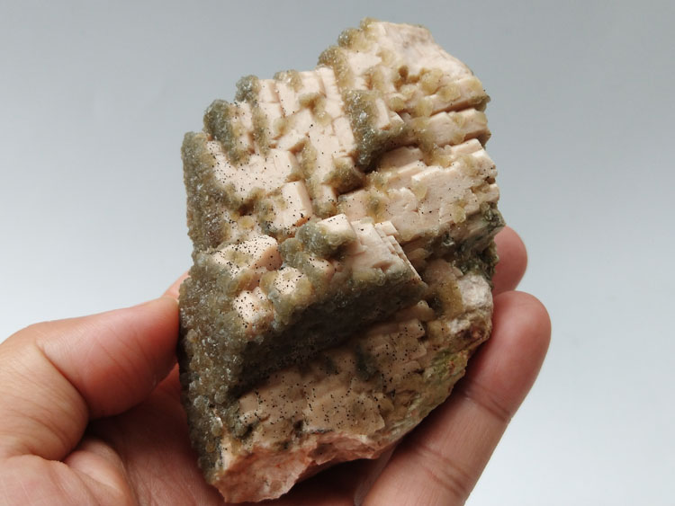Calcite,Feldspar mineral specimen for scientic use, no commercial value,Calcite,Feldspar