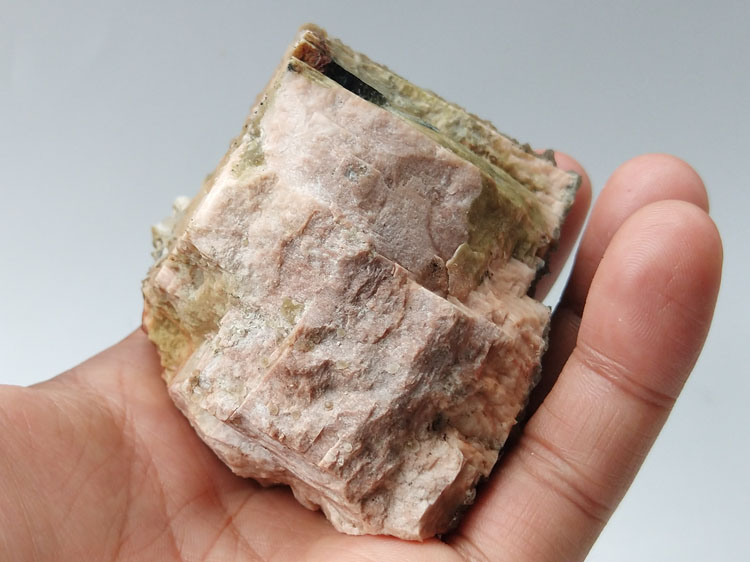 Calcite,Feldspar mineral specimen for scientic use, no commercial value,Calcite,Feldspar