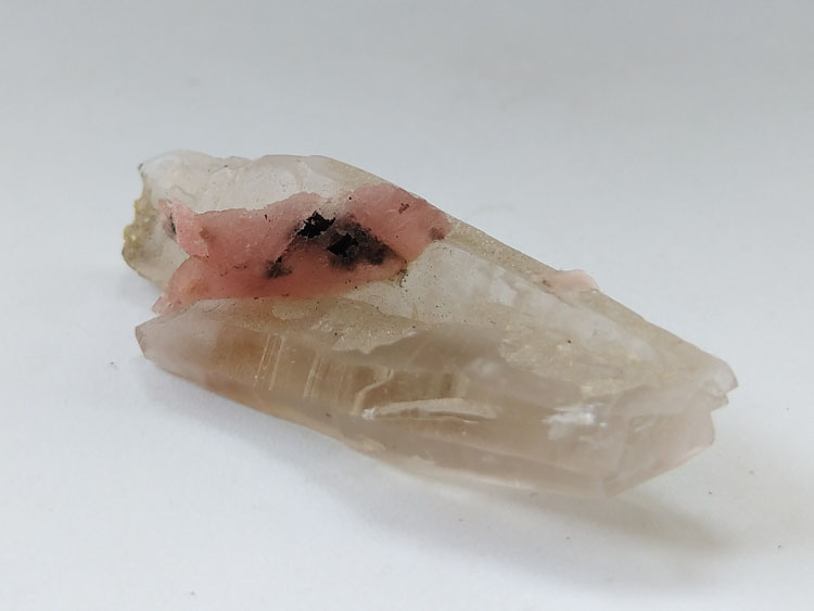 Rhodochrosite,Smoky Quartz Mineral Specimens Mineral Crystals Gem Materials,Rhodochrosite,Quartz